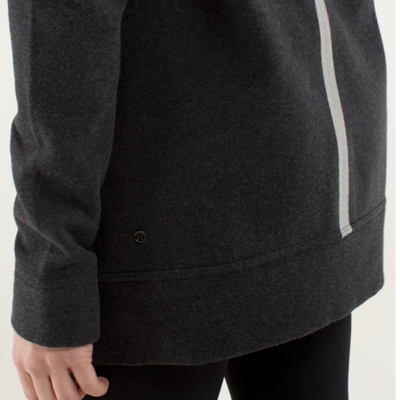 Lululemon Yin To My Yang Cardi Heather Black Cotton Jacket - Picture 4 of 12